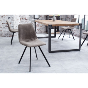 Dizajnová stolička Rotterdam Retro / sivo-hnedá