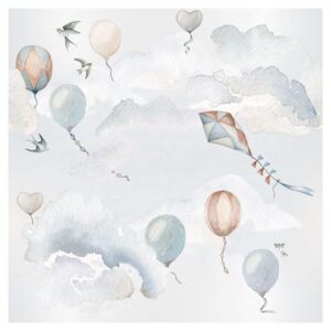 Sada nástenných samolepiek Dekornik Balloons Fairytale