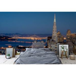 Fototapeta - San Francisco City Skyline Vliesová tapeta - 206x275 cm