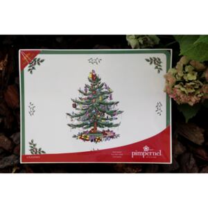 Prestieranie Christmas Tree, stredné (Vianočné prestieranie, 6 ks v balení)