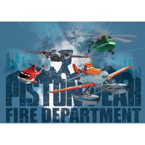 Výpredaj - Detská fototapeta Planes - firefighting squad papier 368 x 254 cm