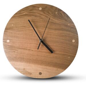 TIMMER wood decor Walnut Ring - Drevené hodiny