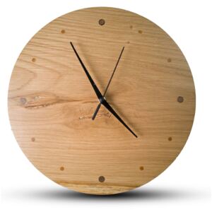 TIMMER wood decor Oak Ring - Drevené hodiny