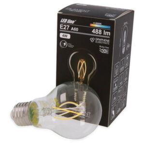 LEDIN LED žiarovka Filament A60D 4W 488lm 4000K E27