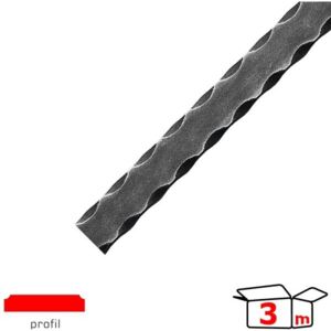 Zdobená pásovina pre kované zábradlia, ploty a brány 30.100_3m, pr.20x5 mm, cena za 3 m - predaj po 3 m / Prodejní délka:3m