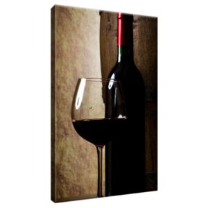 Obraz na plátne Červené víno 20x30cm 1195A_1S