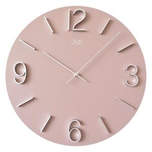Dizajnové nástenné hodiny JVD HC35.3 ružové
