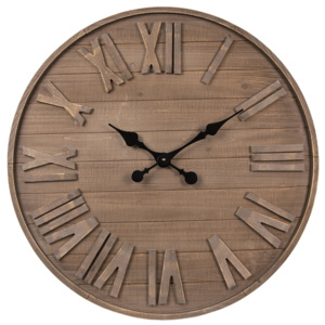Dřevené nástenné hodiny - Ø 70*5 cm
