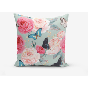 Obliečka na vankúš s prímesou bavlny Minimalist Cushion Covers Lekeli Butterflys, 45 × 45 cm
