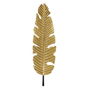 KARE DESIGN Sada 2 ks – Dekorácia na stenu Leaf – zlatá 92 cm - zľava 10% (kód EXTRA10SK)