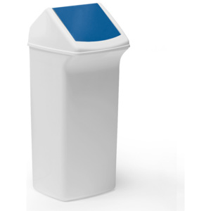 Odpadkový kôš na triedenie odpadu Alfred, 40 L, modrý vrchnák