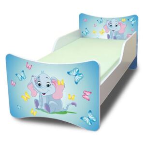 MAXMAX Dětská postel 140x70 cm - SLONÍK
