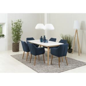 Jedálenský stôl Naiara 180 cm dub biely