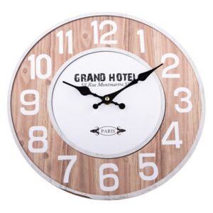 Nástenné hodiny Grand Hotel natur, 34 cm