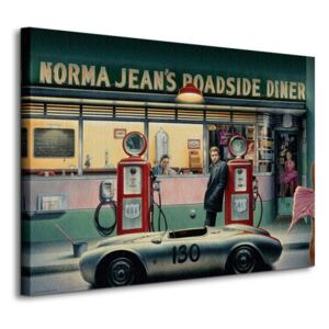 Obraz na plátne Čerpacia stanica Norma Jeans Consani Chris 80x60cm WDC90498