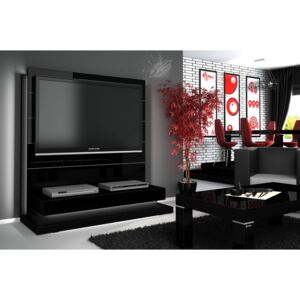 HUBERTUS Luxusná televízna stena PARAMA LUX Farba: čierna