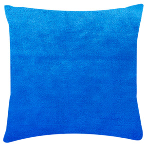 XPOSE ® Mikroplyšový povlak na polštář - modrá 40x40 cm