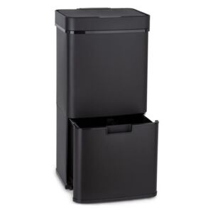 Klarstein Royal Trash Matte Black, odpadkový kôš so senzorom, 72 l, ušľachtilá oceľ, matná čierna