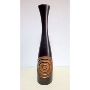 Váza čierna - mangové drevo 77 cm