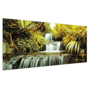 Obraz indonézskych vodopádov (120x50 cm)
