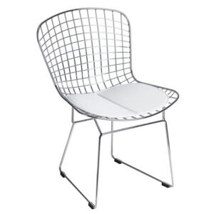 Jedálenská stolička Harry inšpirovaná Diamond chair biela