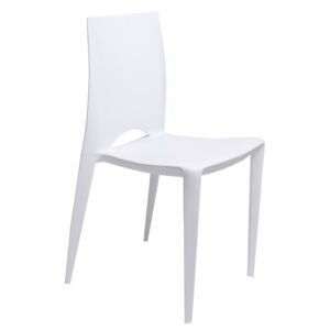 Jedálenská stolička Bee inšpirovaná Bellini Chair biela