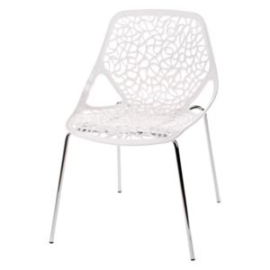 Jedálenská stolička Cepelia inšpirovaná Caprice biela