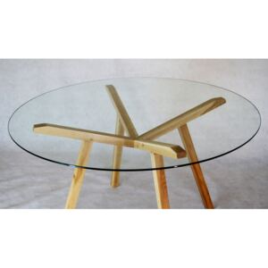 Jedálenský stôl Fortel sklenený
