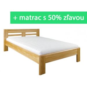 Dubová posteľ Noel Šírka 200 cm