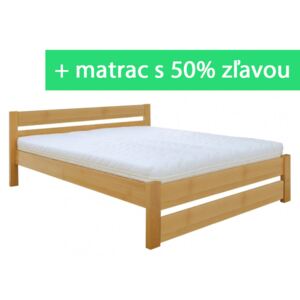 Buková posteľ Karin Šírka 200 cm