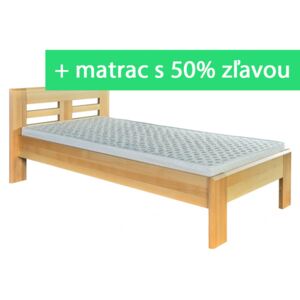 Buková posteľ Samira Šírka 100 cm
