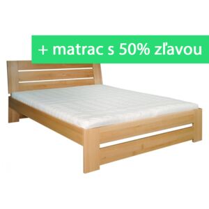 Buková posteľ Ema Šírka 120 cm