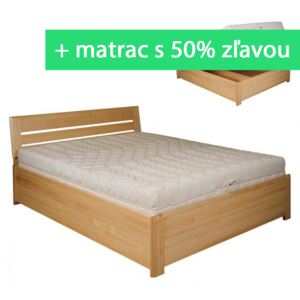 Buková posteľ Nela Šírka 180 cm