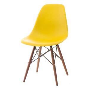 Jedálenská stolička P016W PP inšpirovaná DSW dark žltá