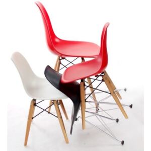 Detská stolička Junior P016 inšpirovaná DSW drevená biela