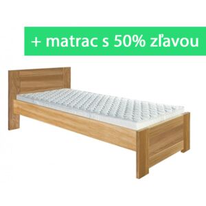 Dubová posteľ Maxim Šírka 100 cm