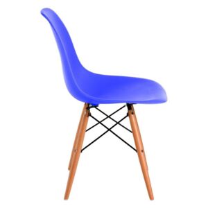 Jedálenská stolička P016W PP inšpirovaná DSW modrá