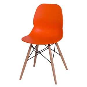 Jedálenská stolička Layer DSW oranžová