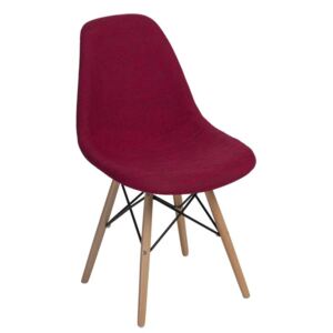 Jedálenská stolička P016W Duo inšpirovaná DSW sivo-červená