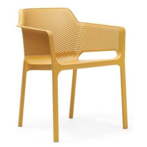 Jedálenská stolička Net žltá