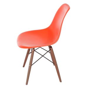 Jedálenská stolička P016W PP inšpirovaná DSW dark oranžová