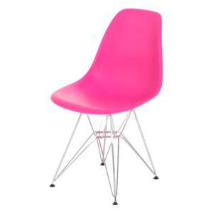 Jedálenská stolička P016 PP inšpirovaná DSR tmavoružová