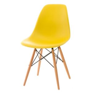 Jedálenská stolička P016W PP inšpirovaná DSW žltá