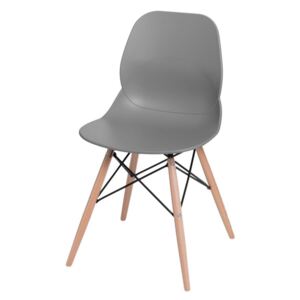 Jedálenská stolička Layer DSW sivá
