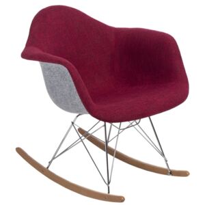 Jedálenská stolička P018 Duo inšpirovaná RAR sivo-červená