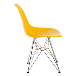 Jedálenská stolička P016 PP inšpirovaná DSR žltá