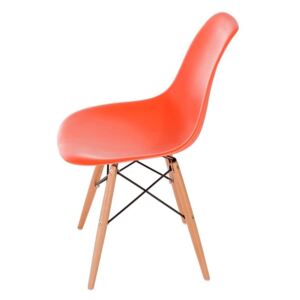 Jedálenská stolička P016W PP inšpirovaná DSW oranžová