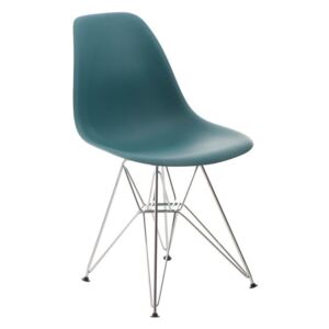 Jedálenská stolička P016 PP inšpirovaná DSR námornícka zelená