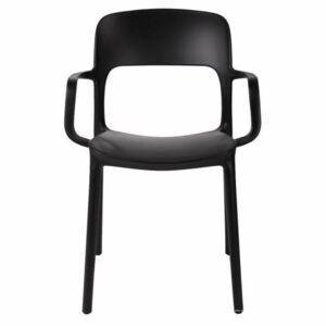 Jedálenská stolička Flexi s opierkami čierna