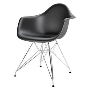 Jedálenská stolička P018 PP Inšpirovaná DAR čierna